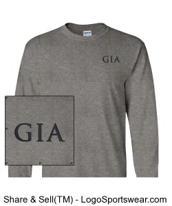 Men's Long-Sleeve T-Shirt - Sport Grey (Embroidered) Design Zoom